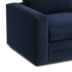 Riley 74" Velvet Loveseat - Hale Ink