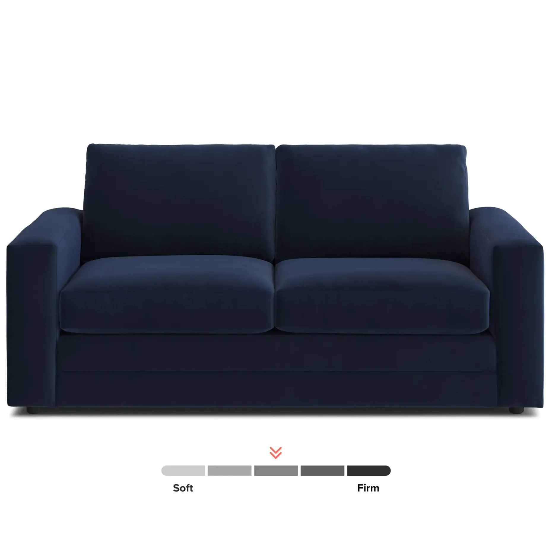 Riley 74" Velvet Loveseat - Hale Ink