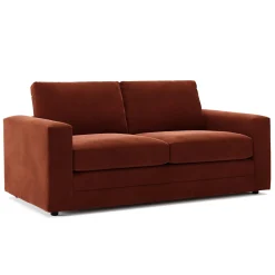 Riley 74" Velvet Loveseat - Hale Rust