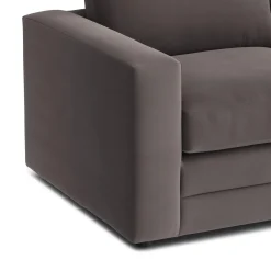 Riley 74" Velvet Loveseat - Hale Warm Gray
