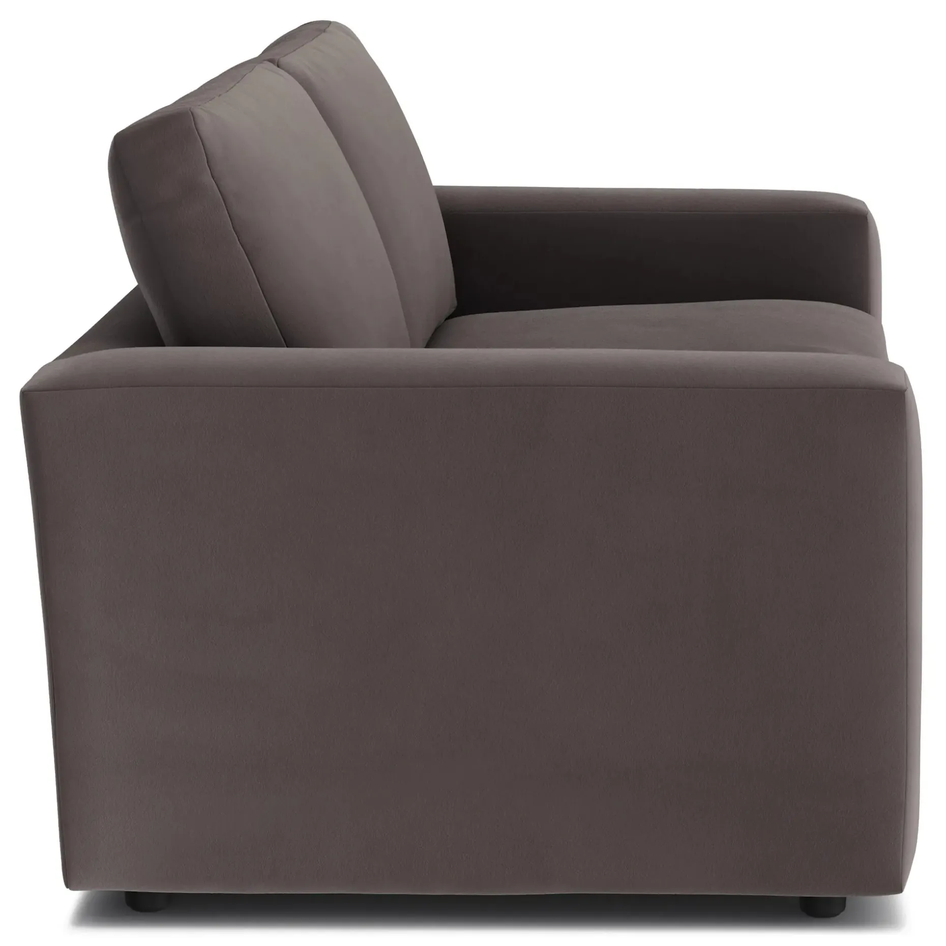 Riley 74" Velvet Loveseat - Hale Warm Gray