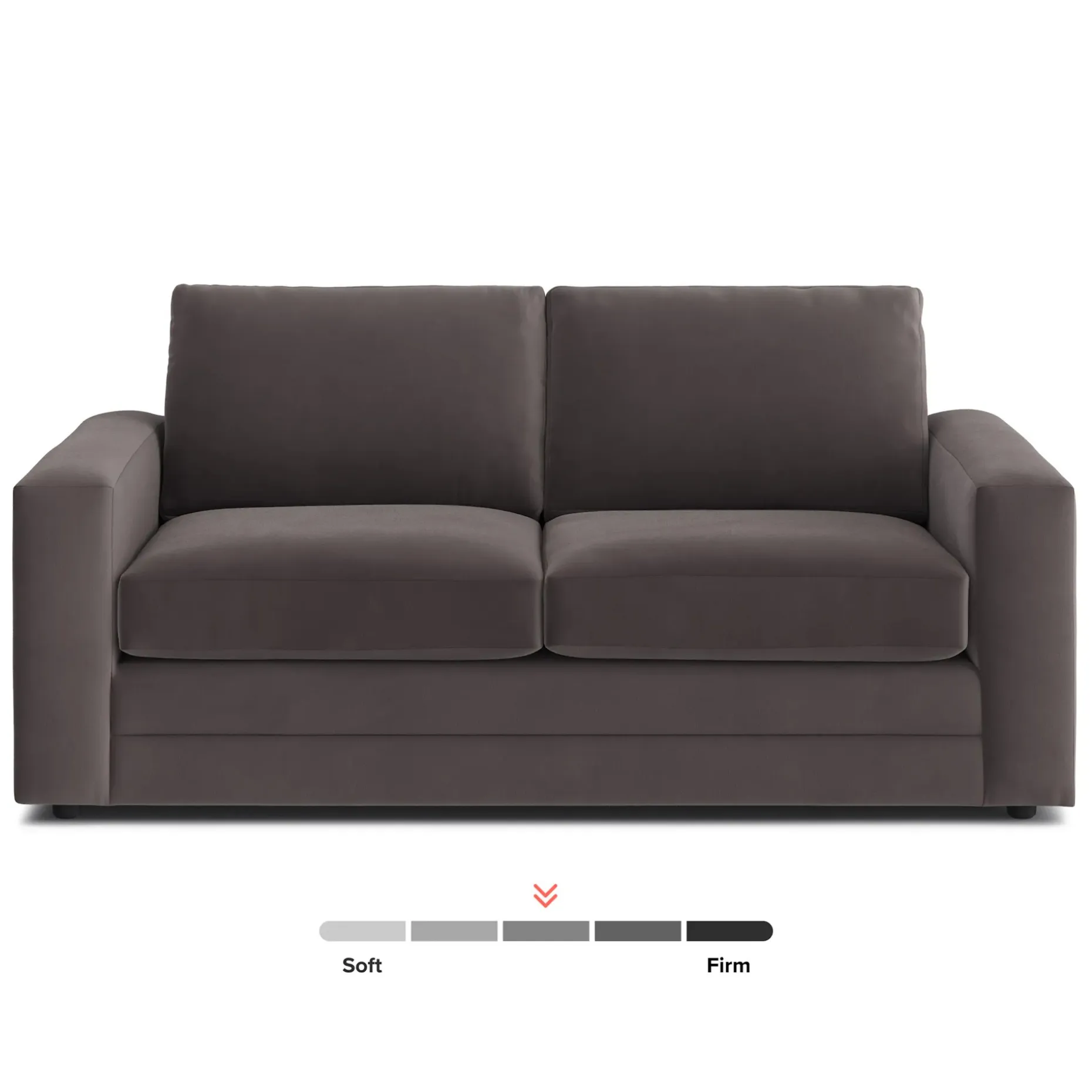 Riley 74" Velvet Loveseat - Hale Warm Gray