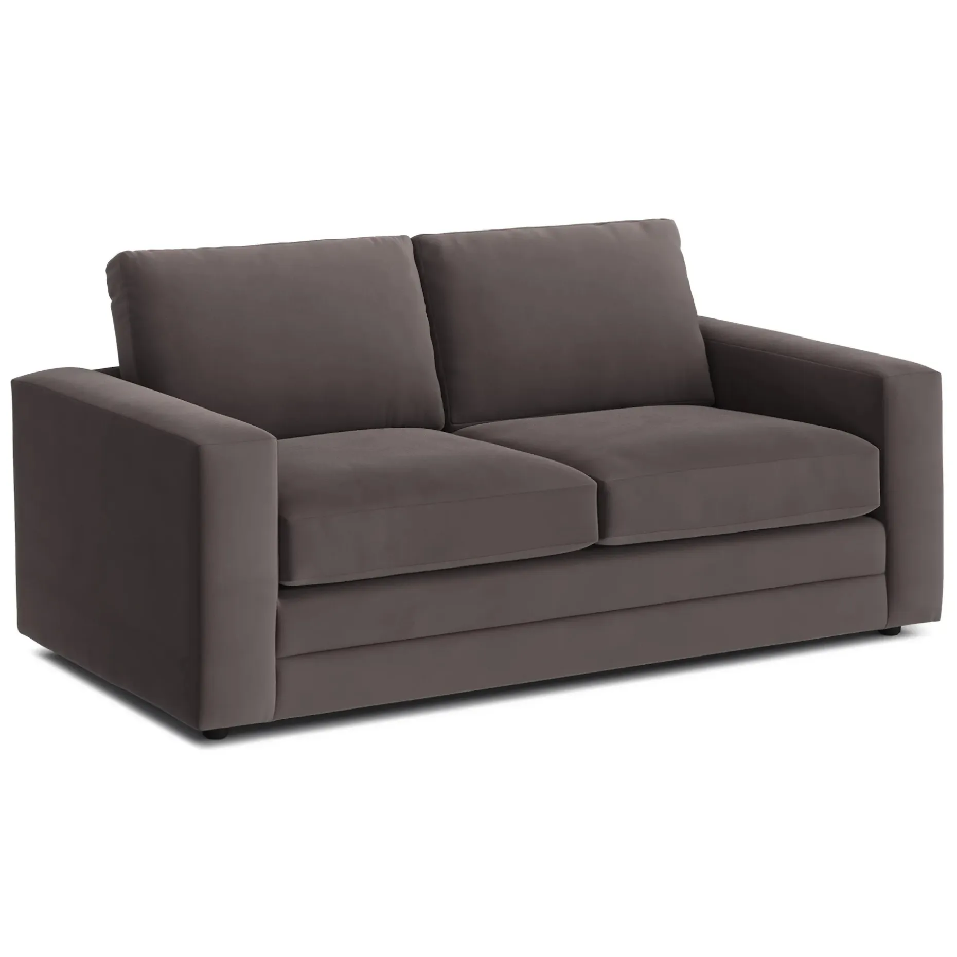 Riley 74" Velvet Loveseat - Hale Warm Gray