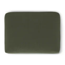 Riley 28" Velvet Ottoman - Hale Fir Green