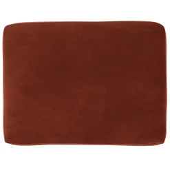 Riley 28" Velvet Ottoman - Hale Rust