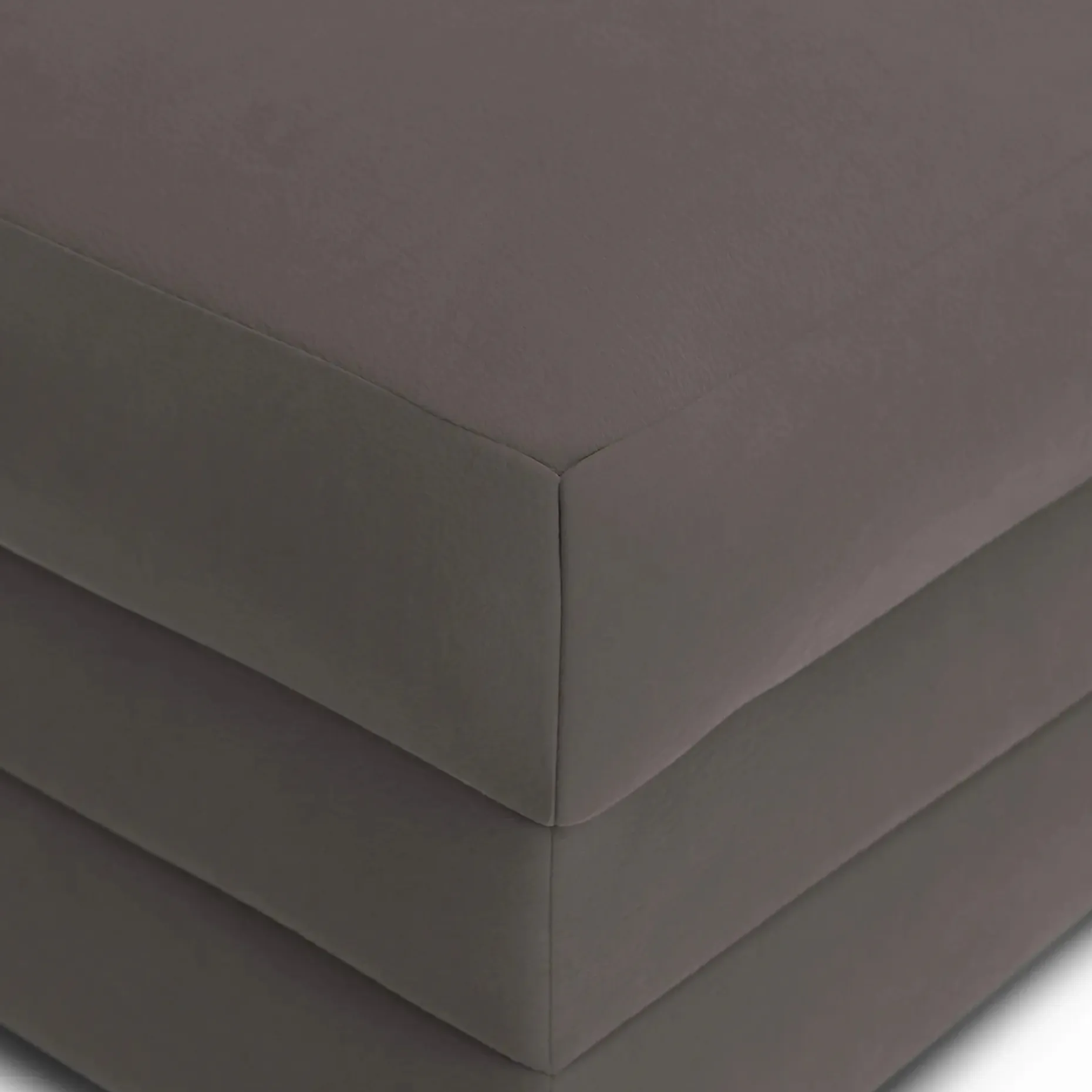 Riley 28" Velvet Ottoman - Hale Warm Gray