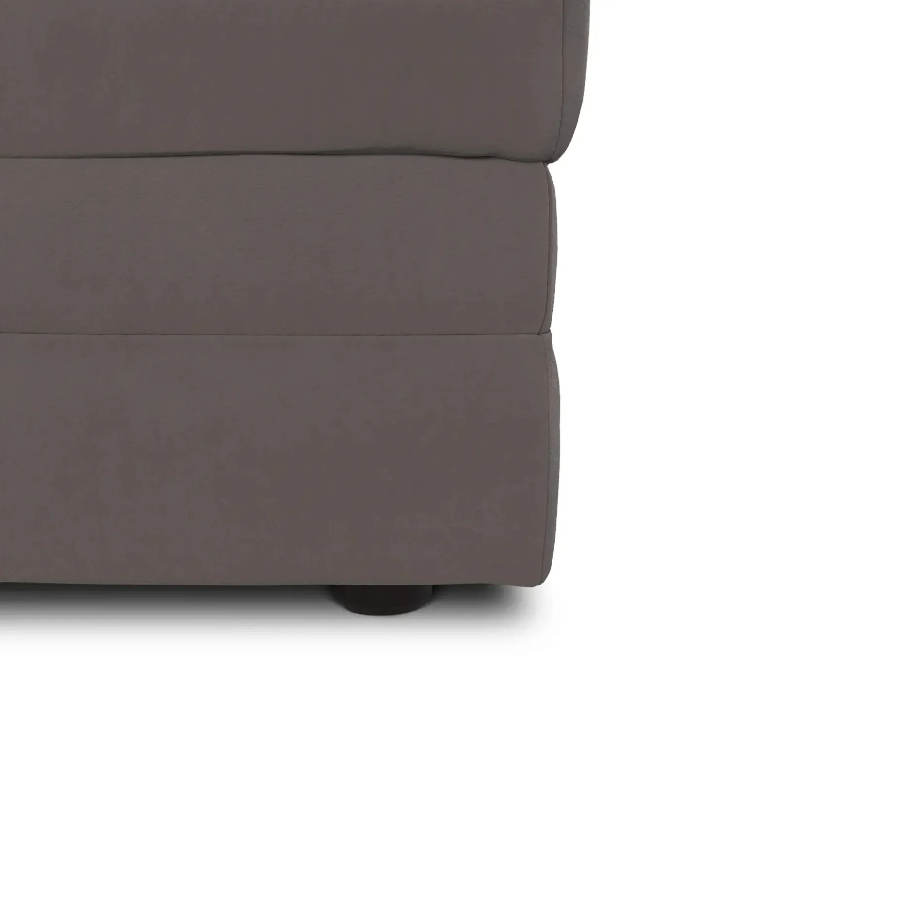 Riley 28" Velvet Ottoman - Hale Warm Gray