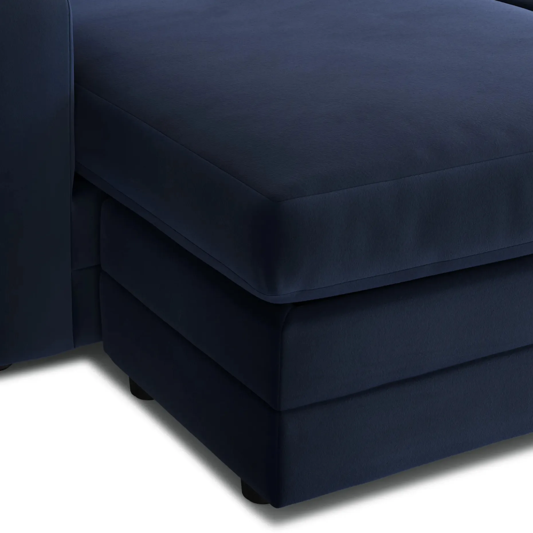 Riley 84" Velvet Reversible Storage Sectional - Hale Ink