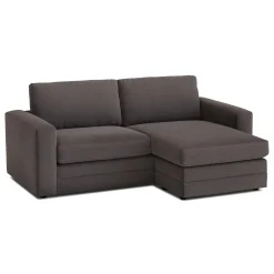 Riley 84" Velvet Reversible Storage Sectional - Hale Warm Gray