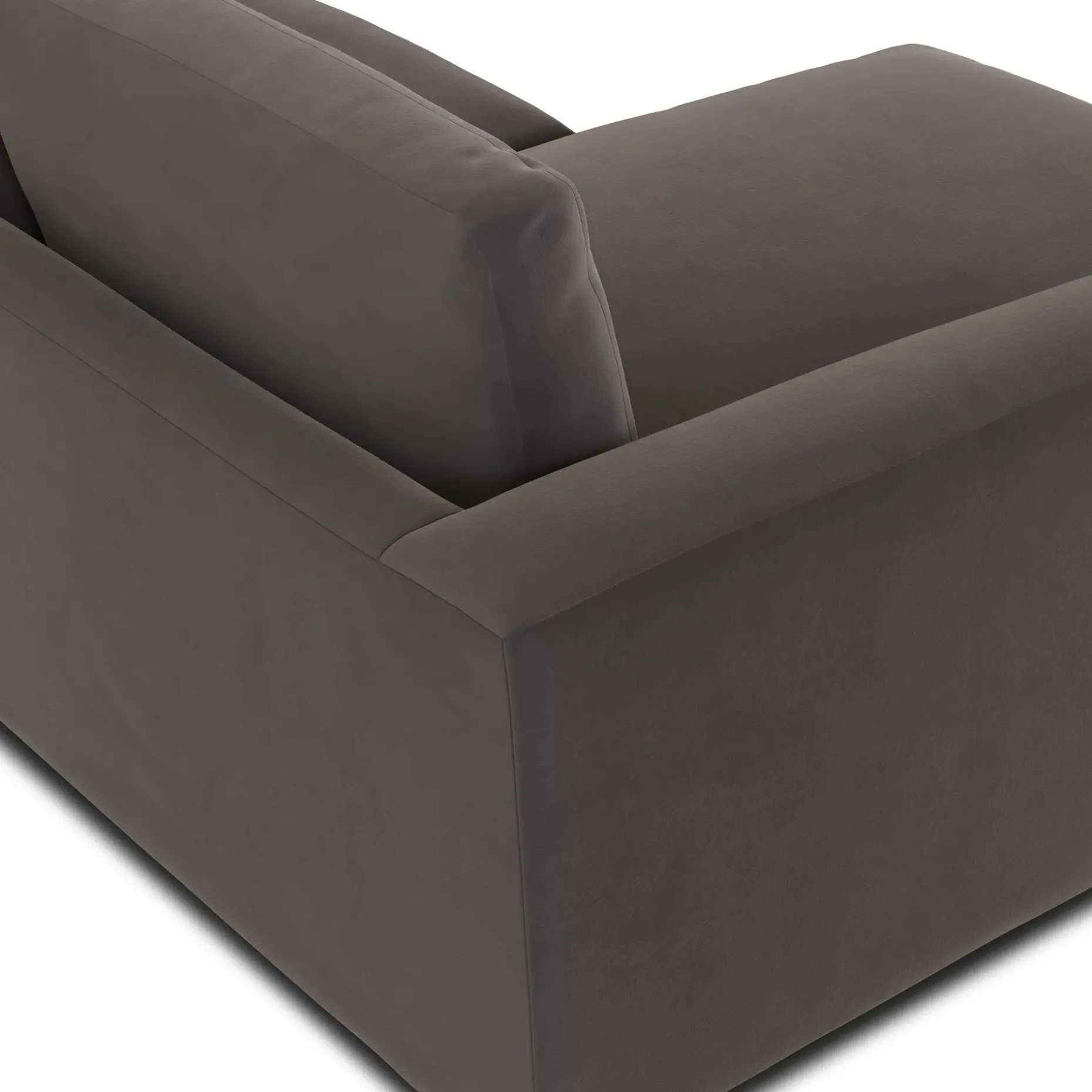 Riley 84" Velvet Reversible Storage Sectional - Hale Warm Gray
