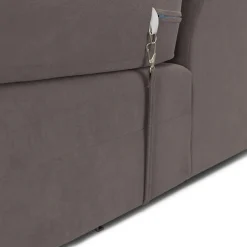 Riley 118.5" Velvet Right Sectional - Hale Warm Gray