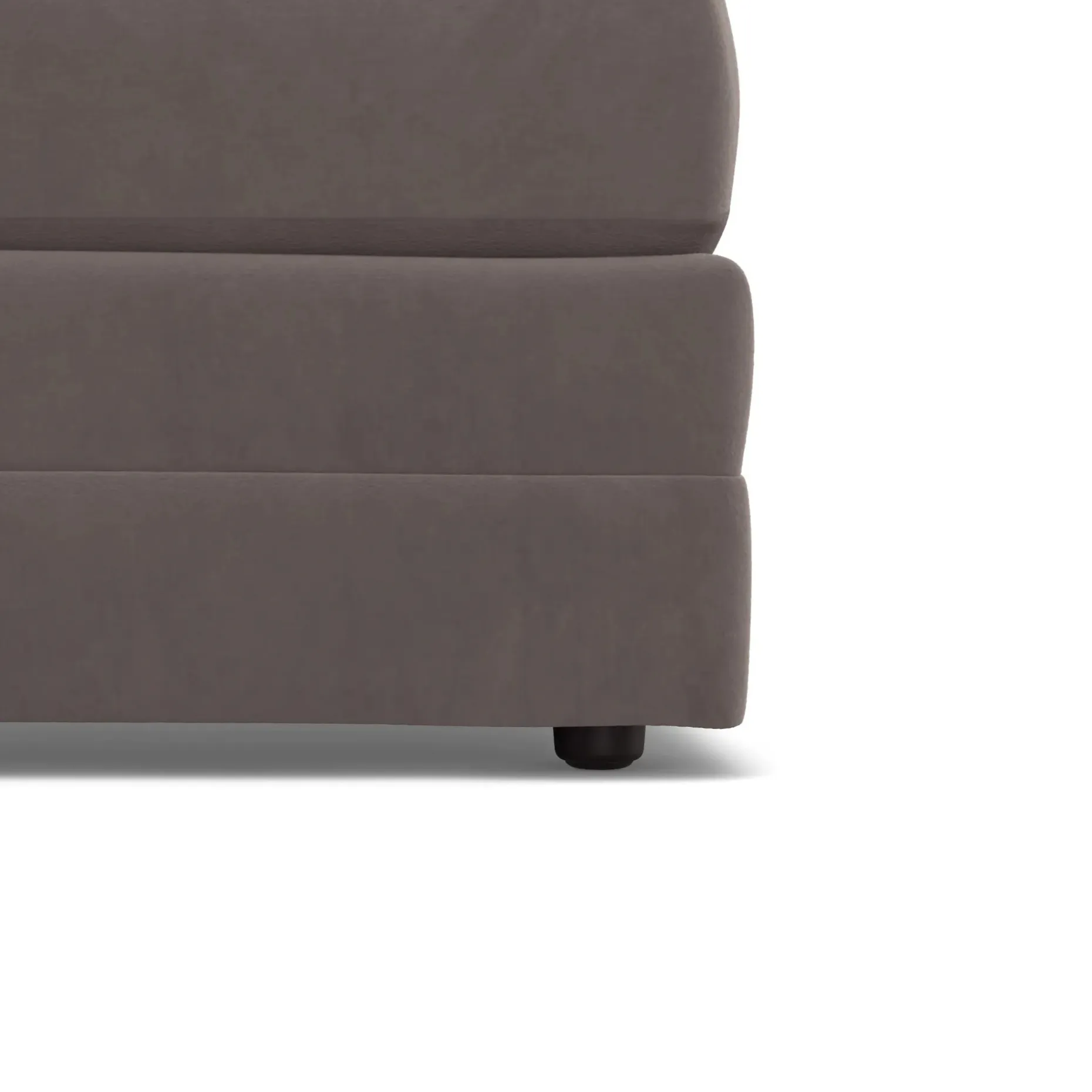 Riley 118.5" Velvet Right Sectional - Hale Warm Gray