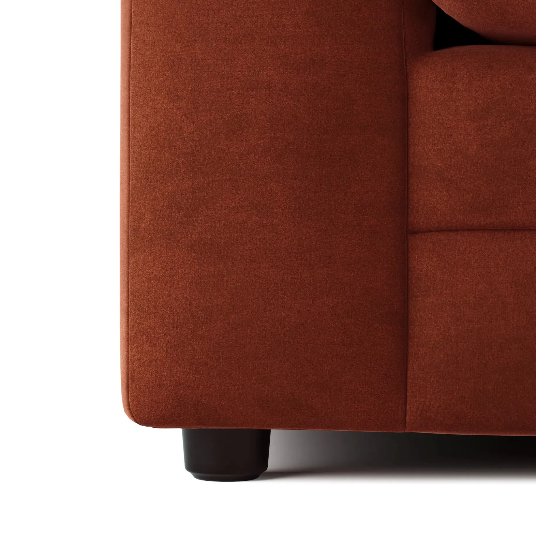 Riley 118" Velvet Right Storage Sleeper Sectional - Hale Rust