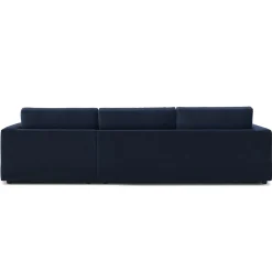 Riley 118" Velvet Right Storage Sleeper Sectional - Hale Ink