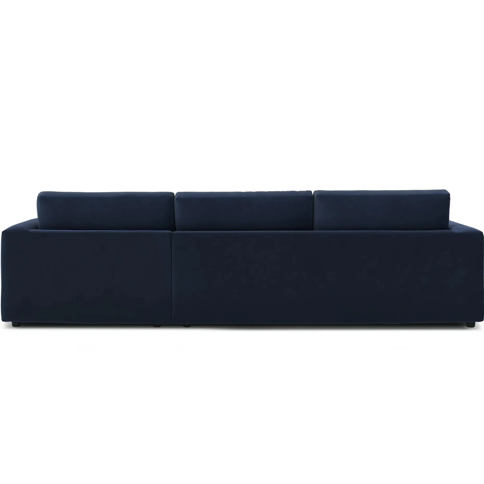 Riley 118" Velvet Right Storage Sleeper Sectional - Hale Ink