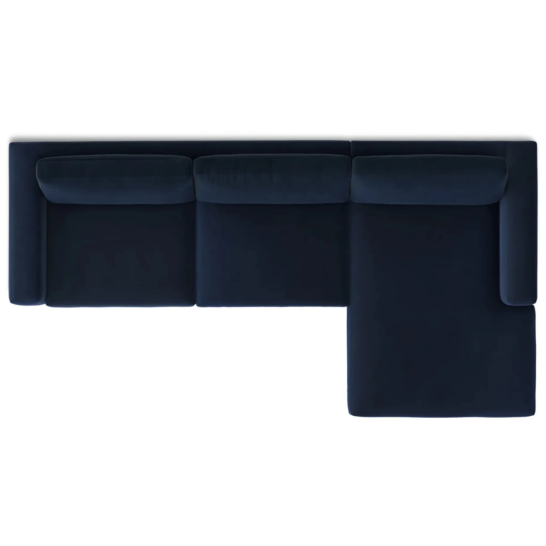 Riley 118" Velvet Right Storage Sleeper Sectional - Hale Ink