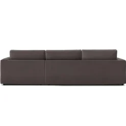 Riley 118" Velvet Right Storage Sleeper Sectional - Hale Warm Gray
