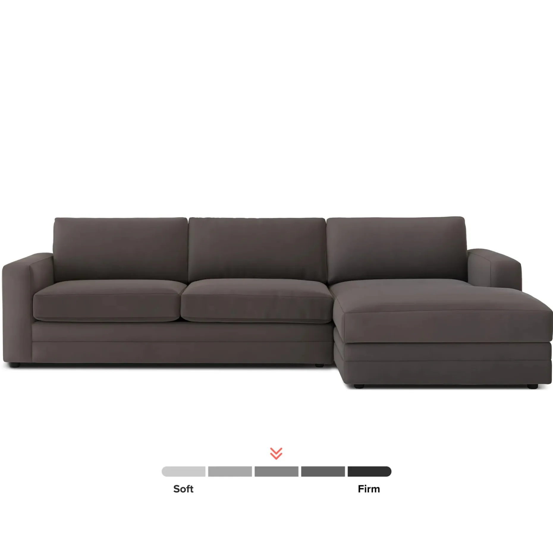 Riley 118" Velvet Right Storage Sleeper Sectional - Hale Warm Gray