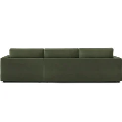 Riley 118" Velvet Right Storage Sleeper Sectional - Hale Fir Green