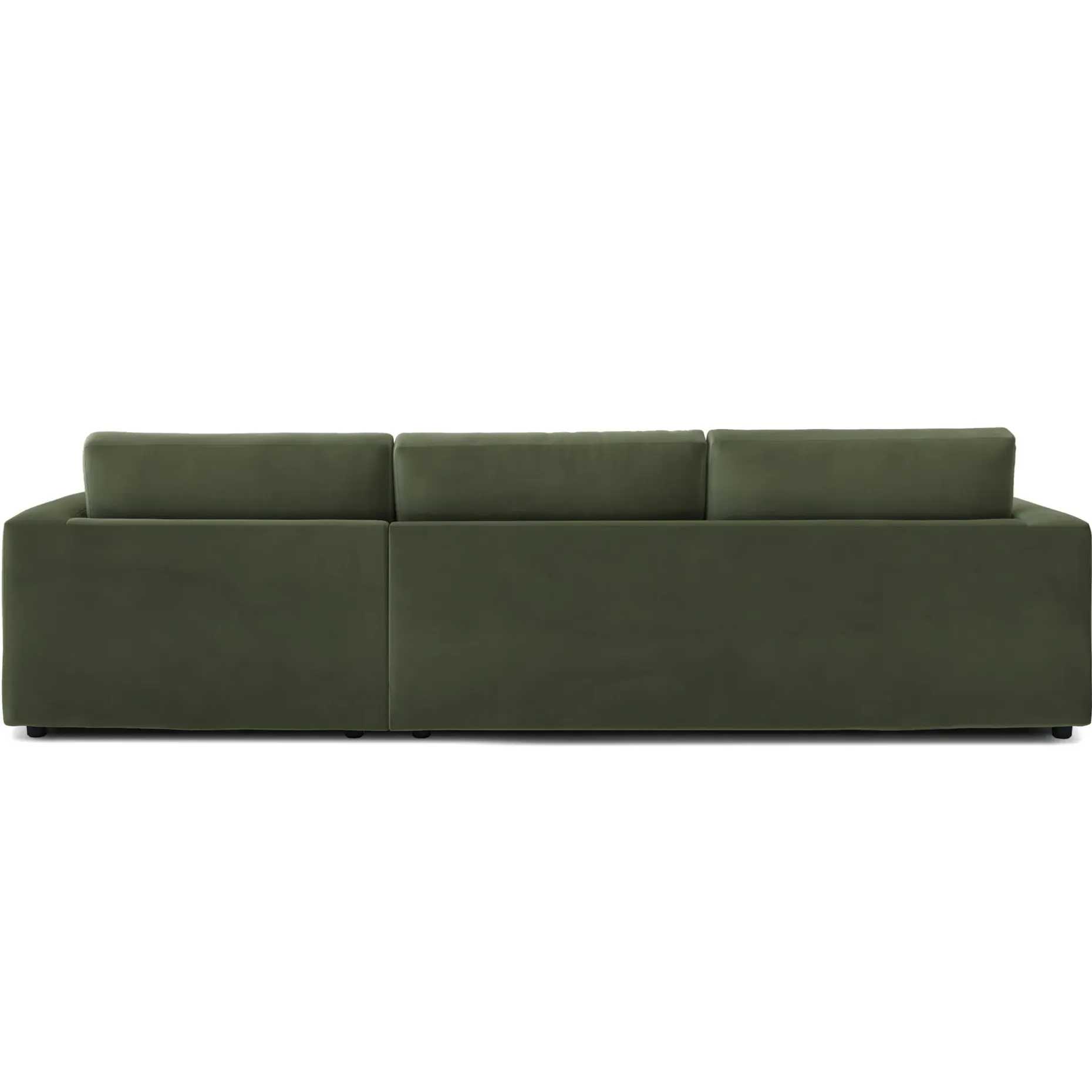 Riley 118" Velvet Right Storage Sleeper Sectional - Hale Fir Green