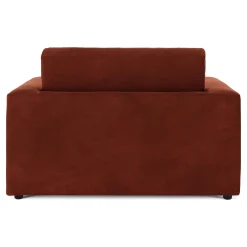Riley 57.5" Velvet Sleeper Chair - Hale Rust