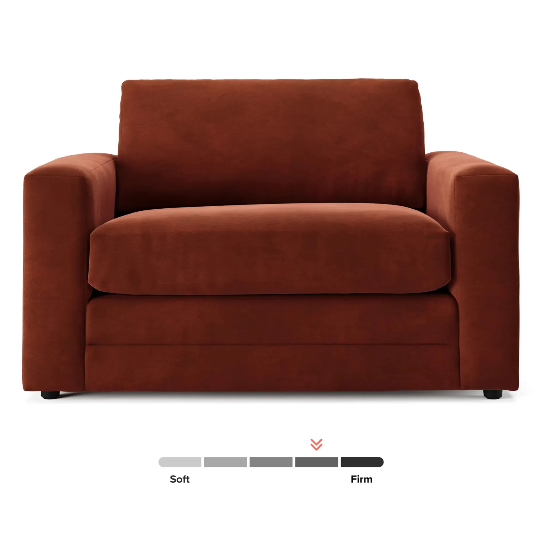 Riley 57.5" Velvet Sleeper Chair - Hale Rust