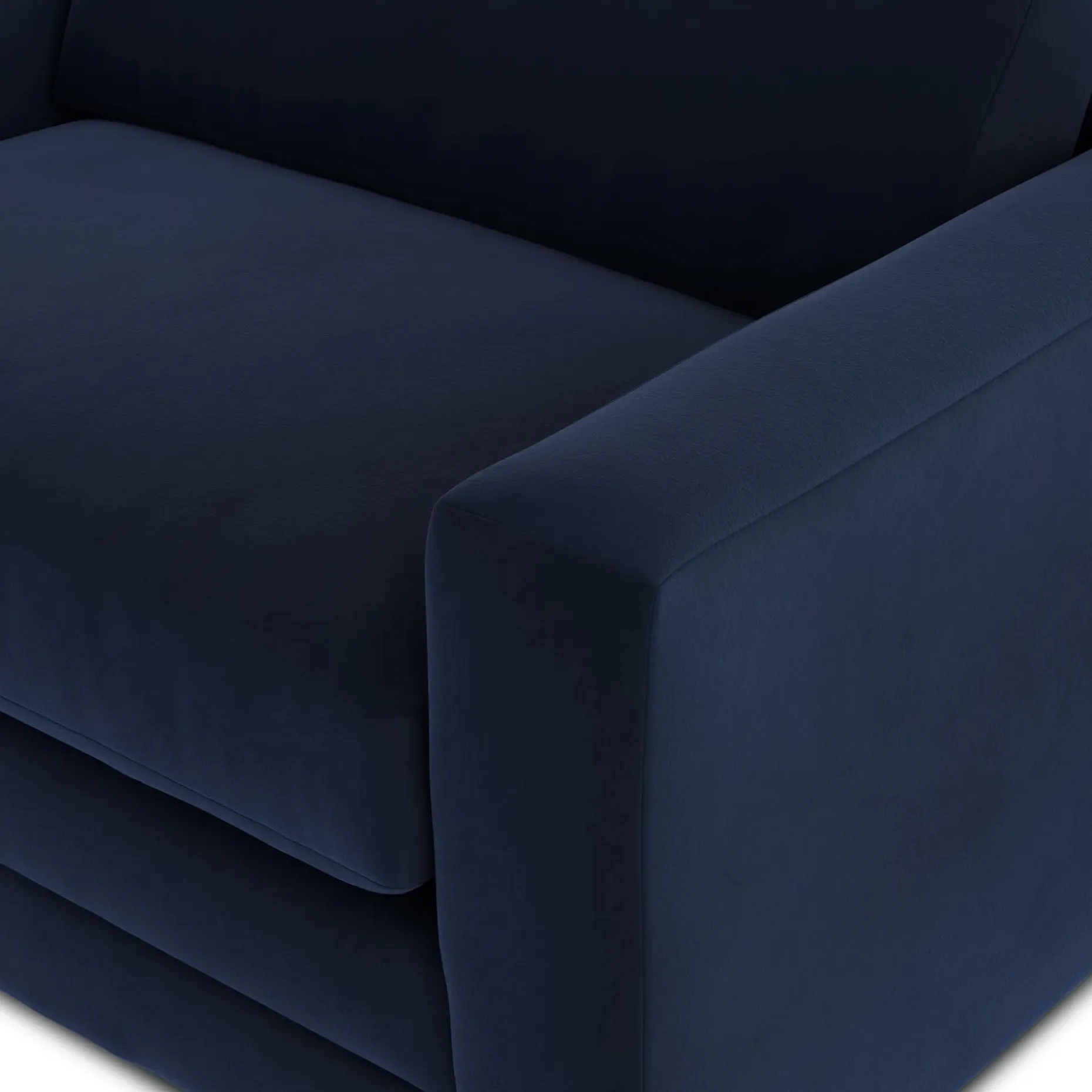 Riley 57.5" Velvet Sleeper Chair - Hale Ink