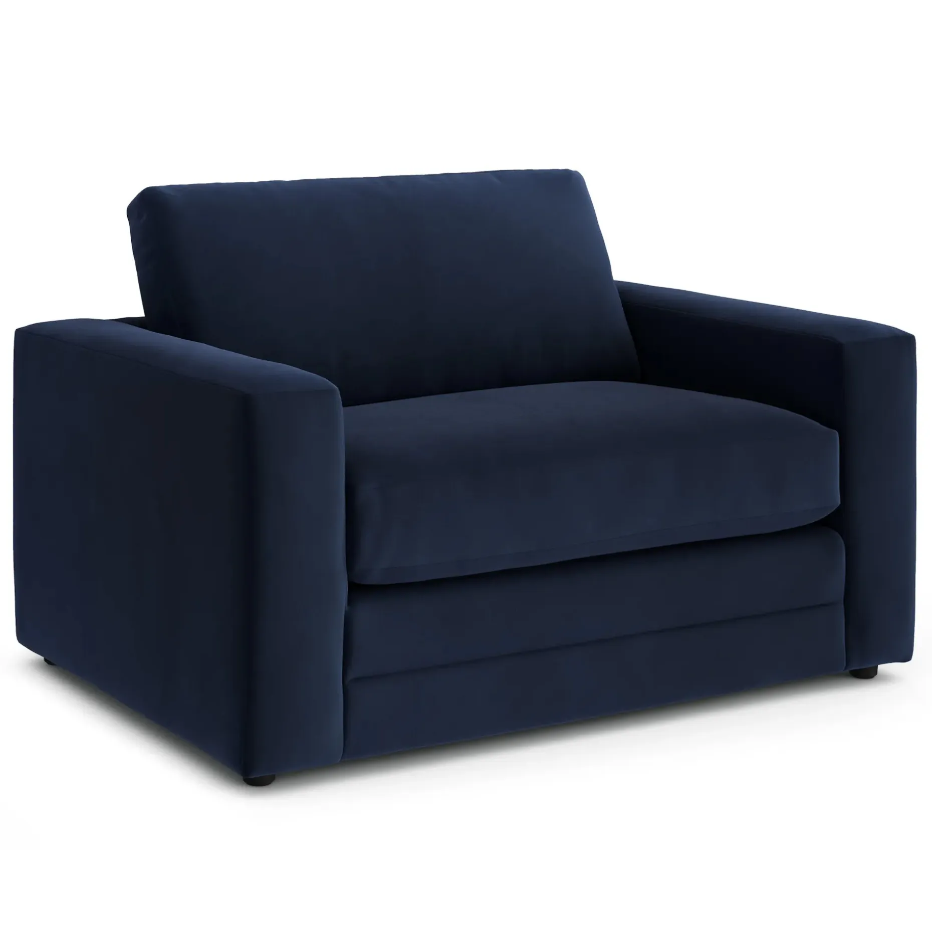 Riley 57.5" Velvet Sleeper Chair - Hale Ink