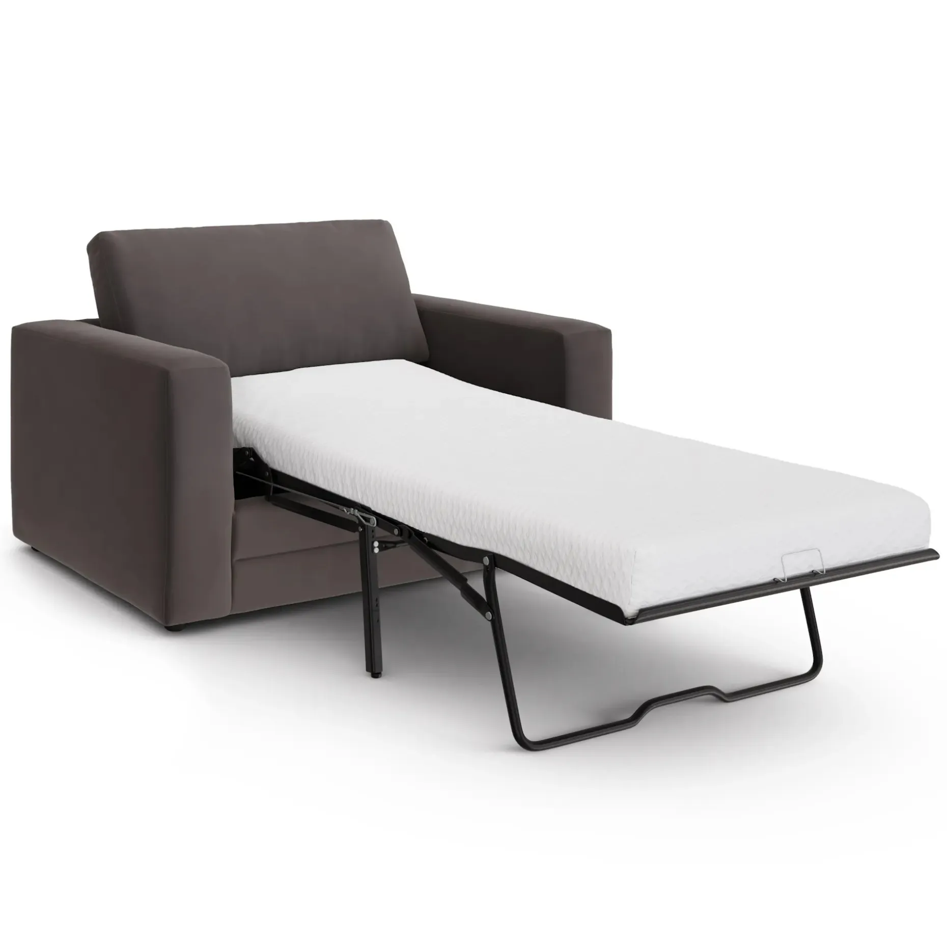 Riley 57.5" Velvet Sleeper Chair - Hale Warm Gray