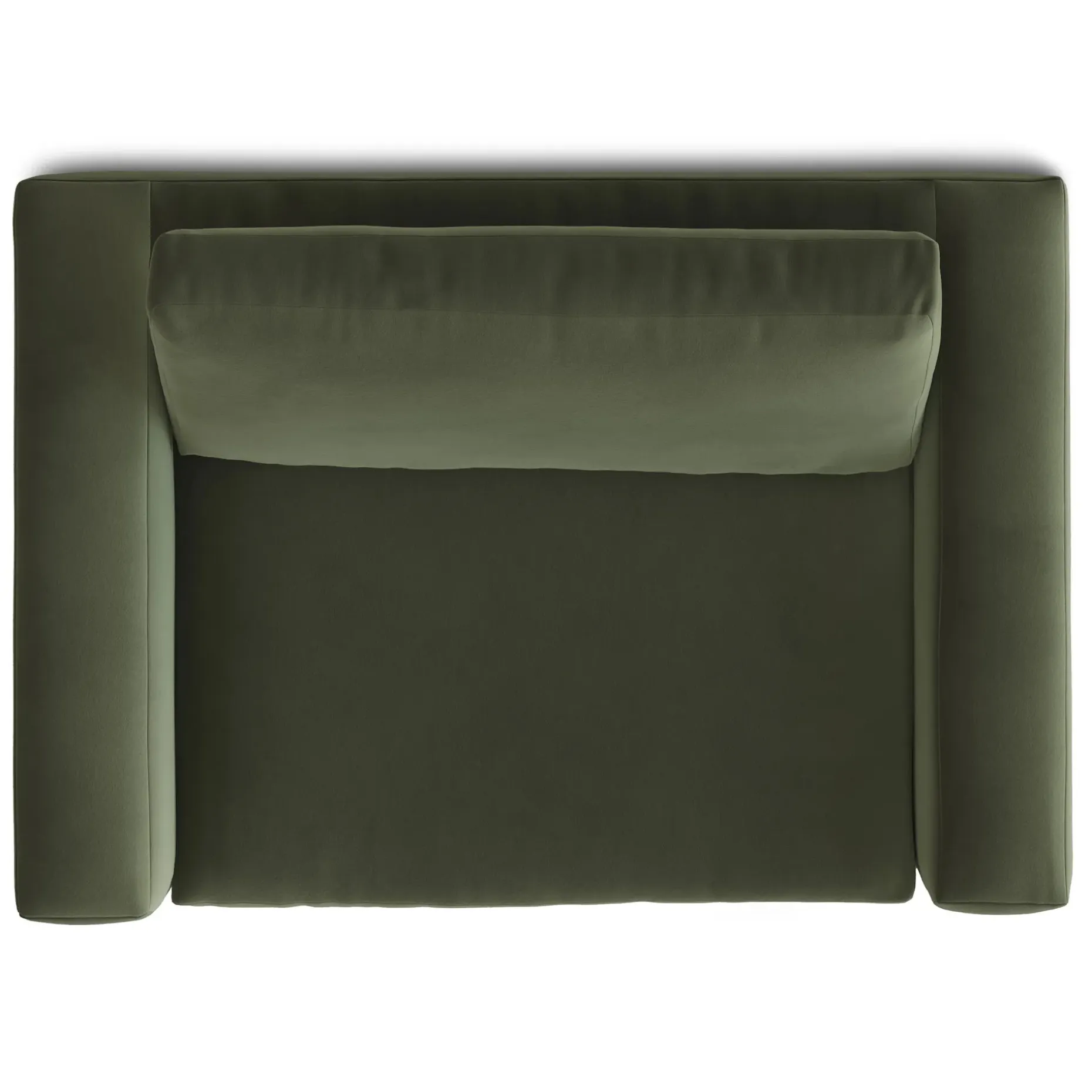 Riley 57.5" Velvet Sleeper Chair - Hale Fir Green