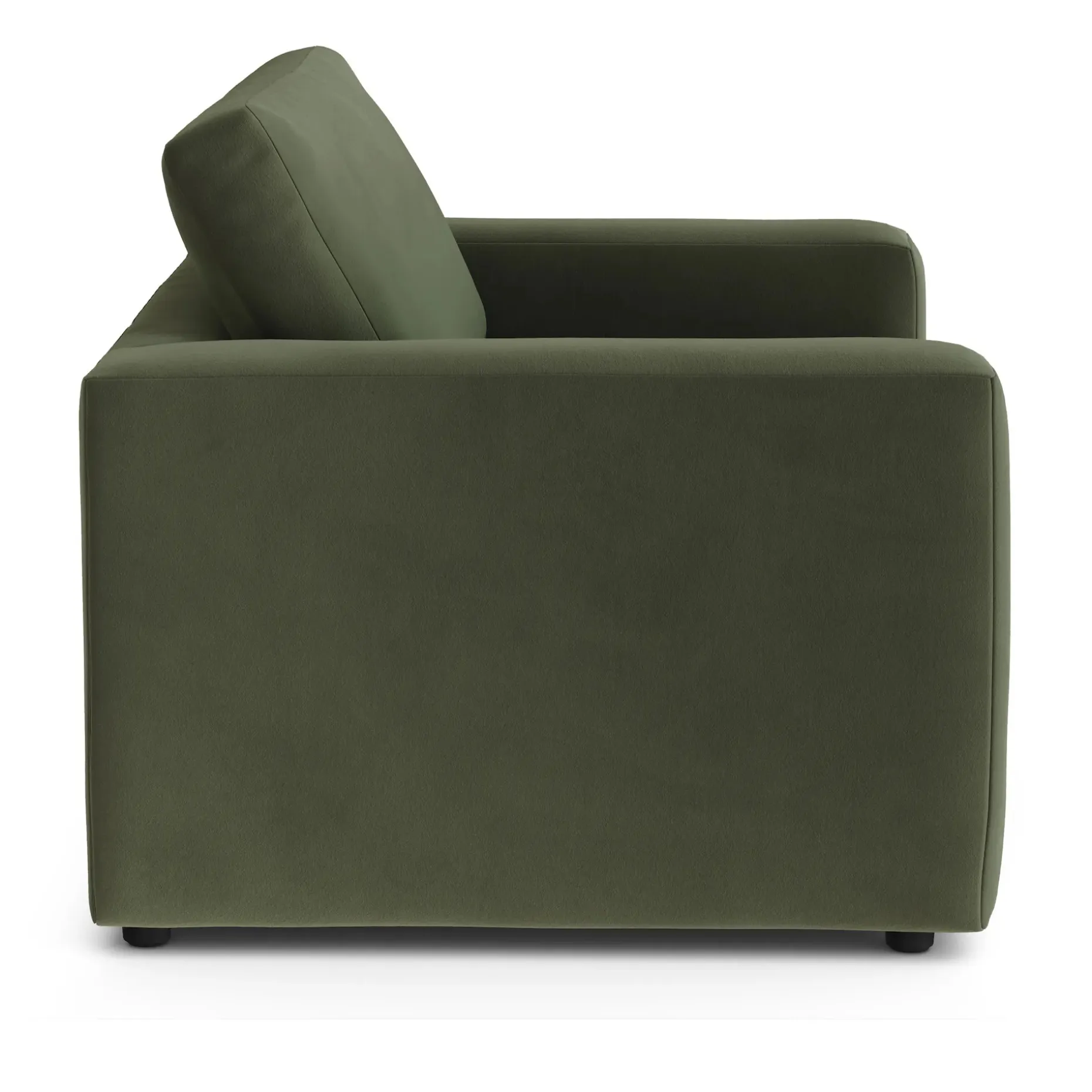Riley 57.5" Velvet Sleeper Chair - Hale Fir Green