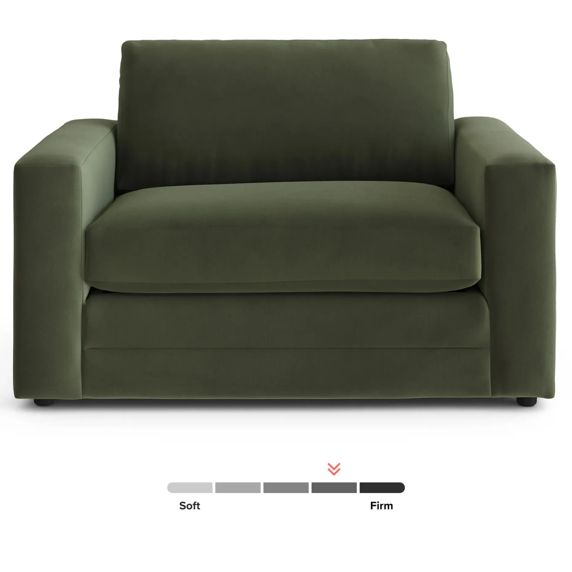 Riley 57.5" Velvet Sleeper Chair - Hale Fir Green