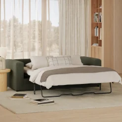 Riley 84" Velvet Sofa Bed - Hale Fir Green