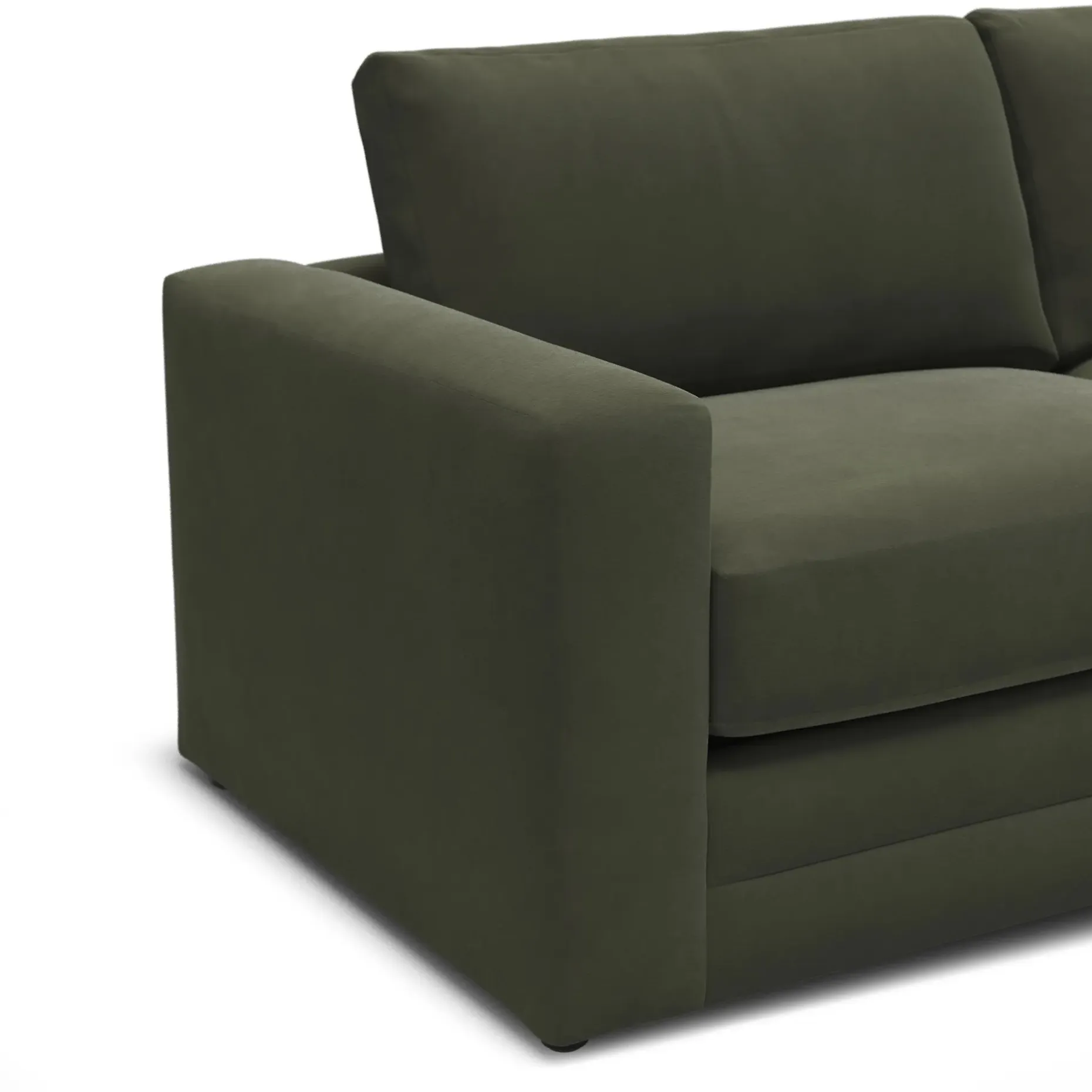 Riley 84" Velvet Sofa Bed - Hale Fir Green