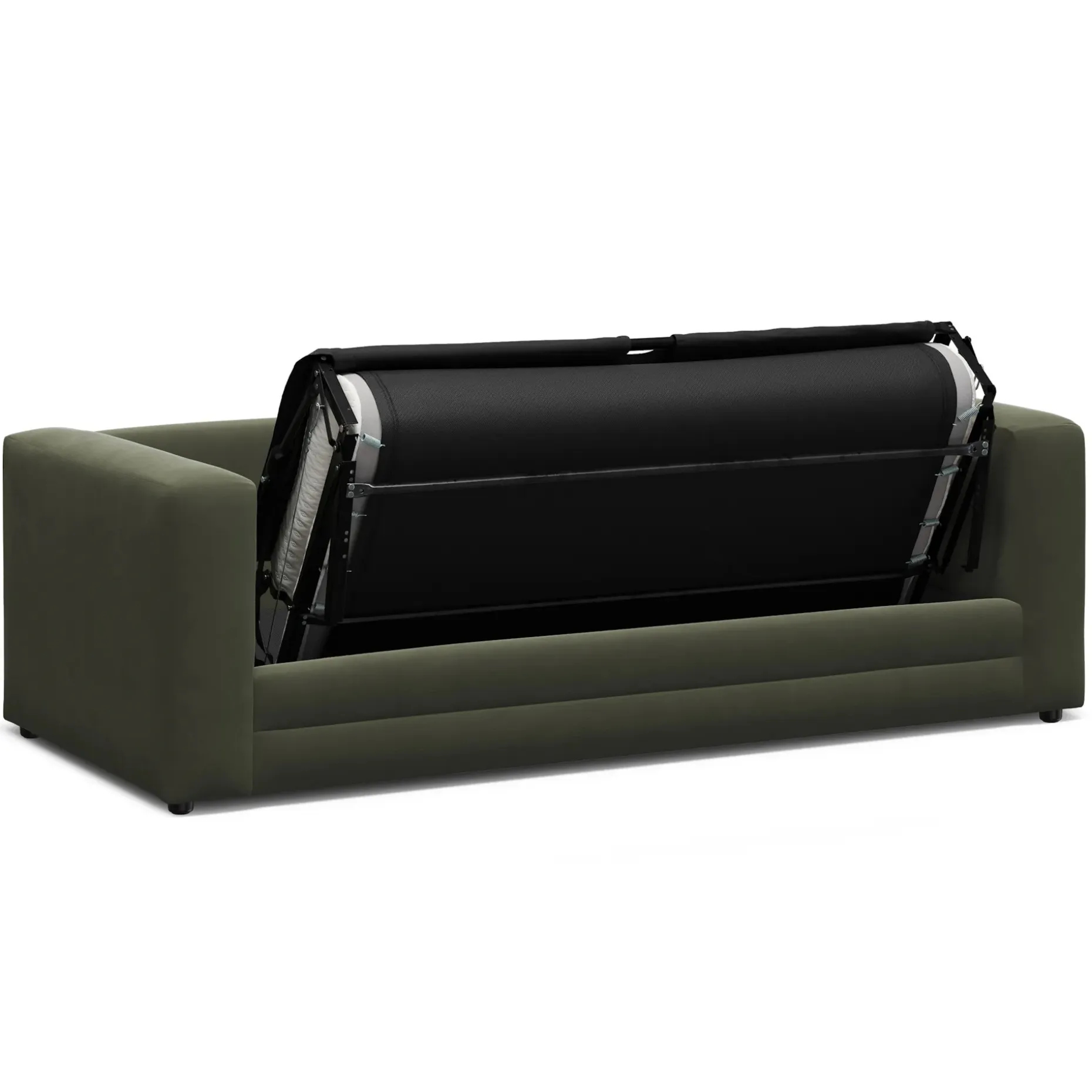 Riley 84" Velvet Sofa Bed - Hale Fir Green