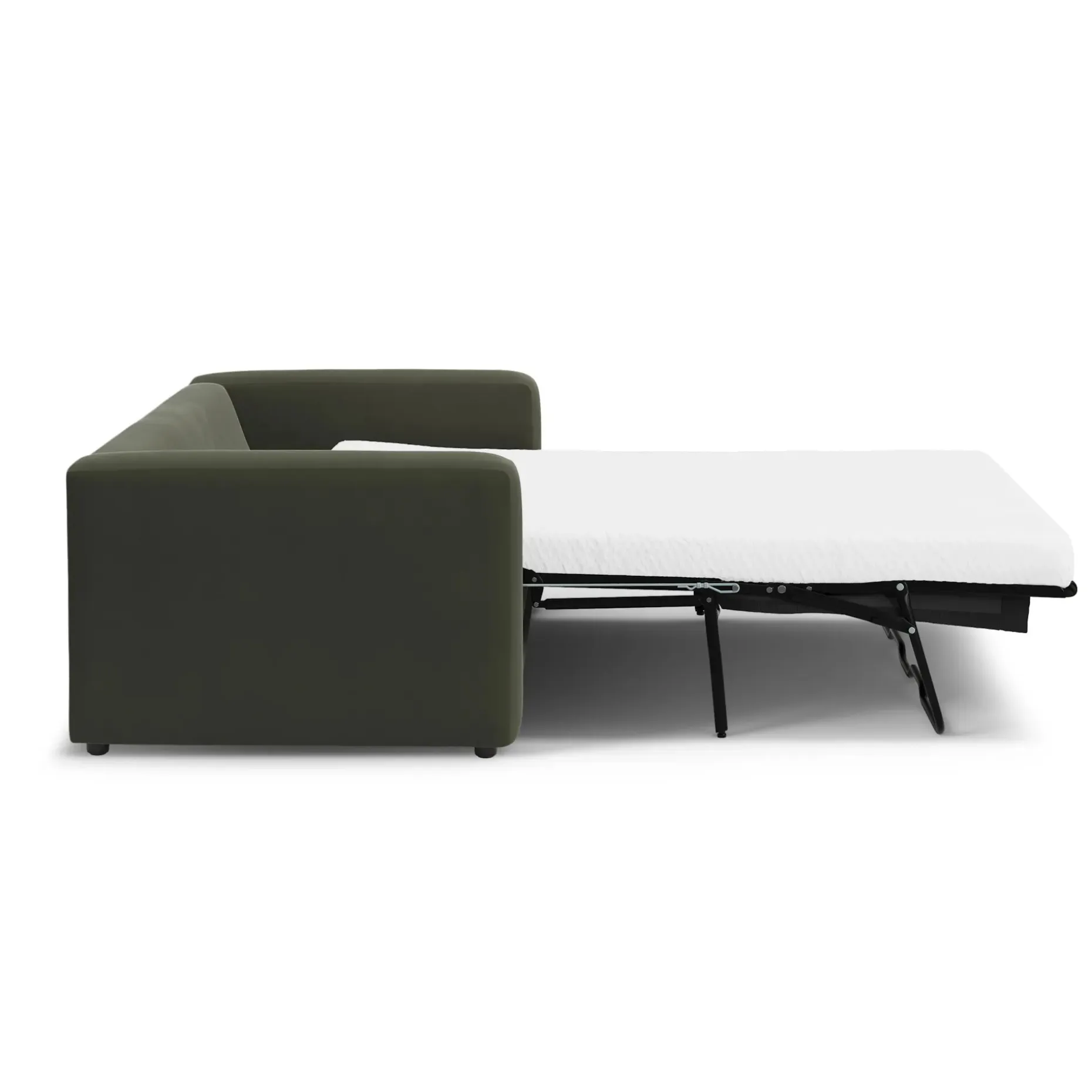 Riley 84" Velvet Sofa Bed - Hale Fir Green