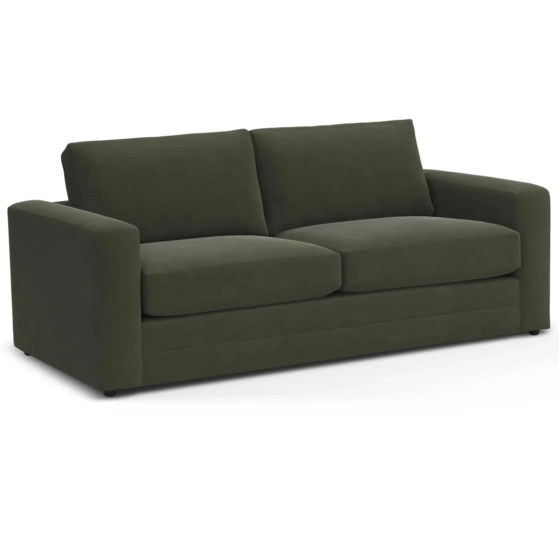 Riley 84" Velvet Sofa Bed - Hale Fir Green