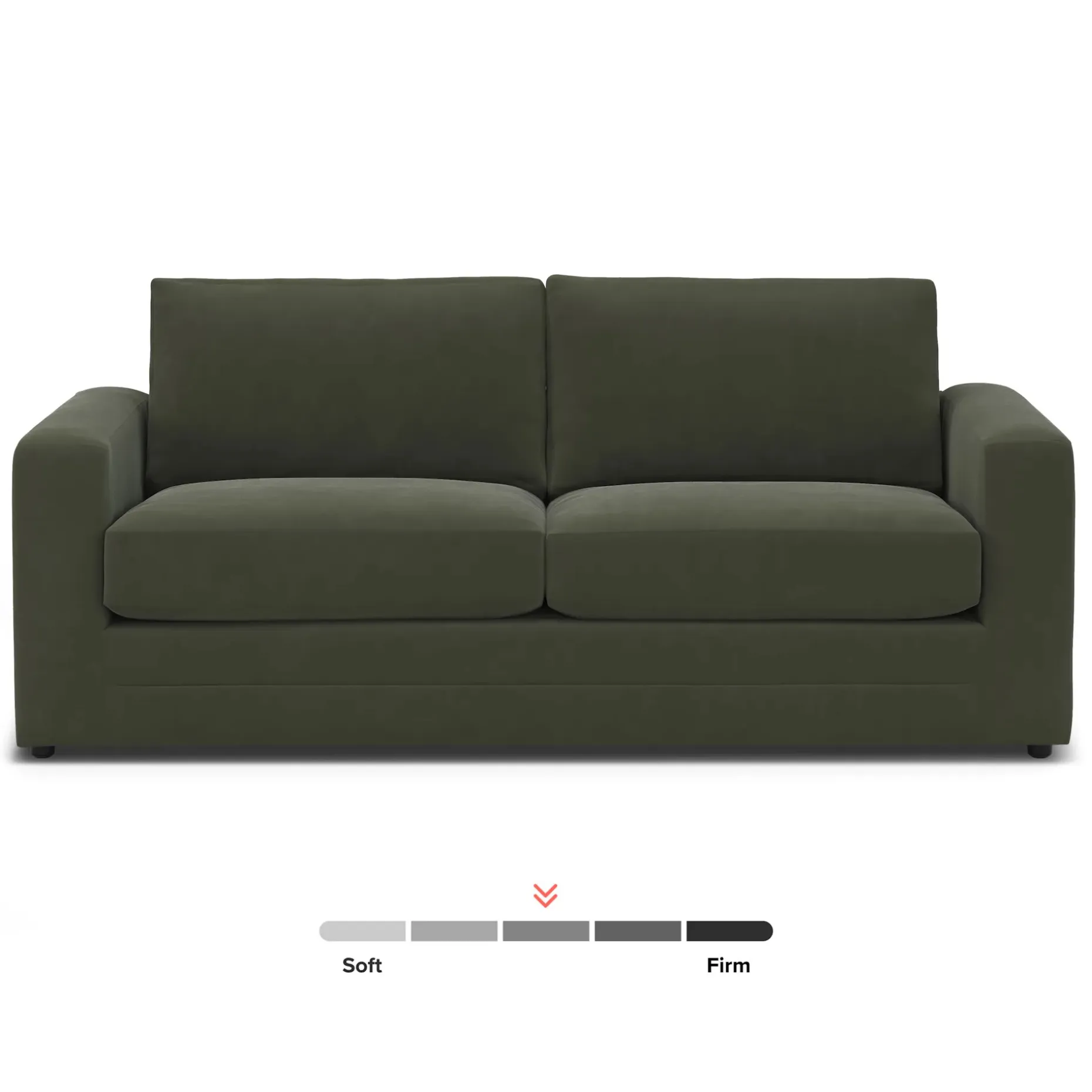 Riley 84" Velvet Sofa Bed - Hale Fir Green
