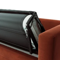Riley 84" Velvet Sofa Bed - Hale Rust