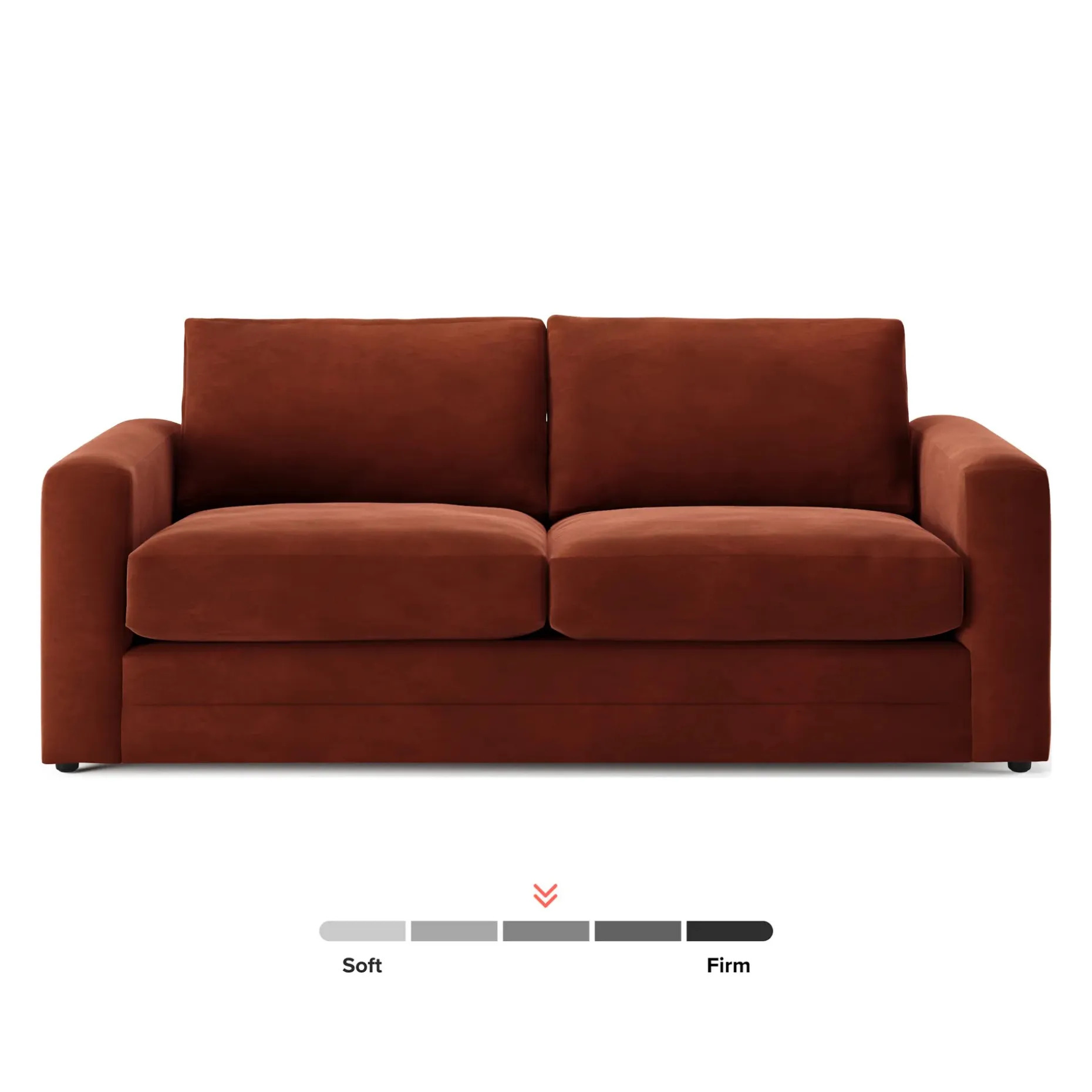 Riley 84" Velvet Sofa Bed - Hale Rust