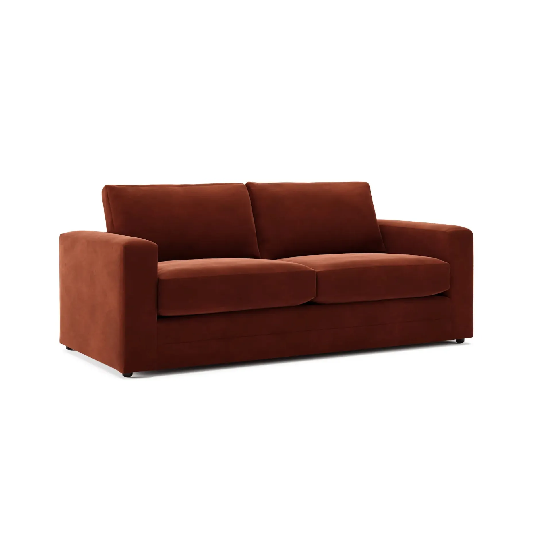 Riley 84" Velvet Sofa Bed - Hale Rust