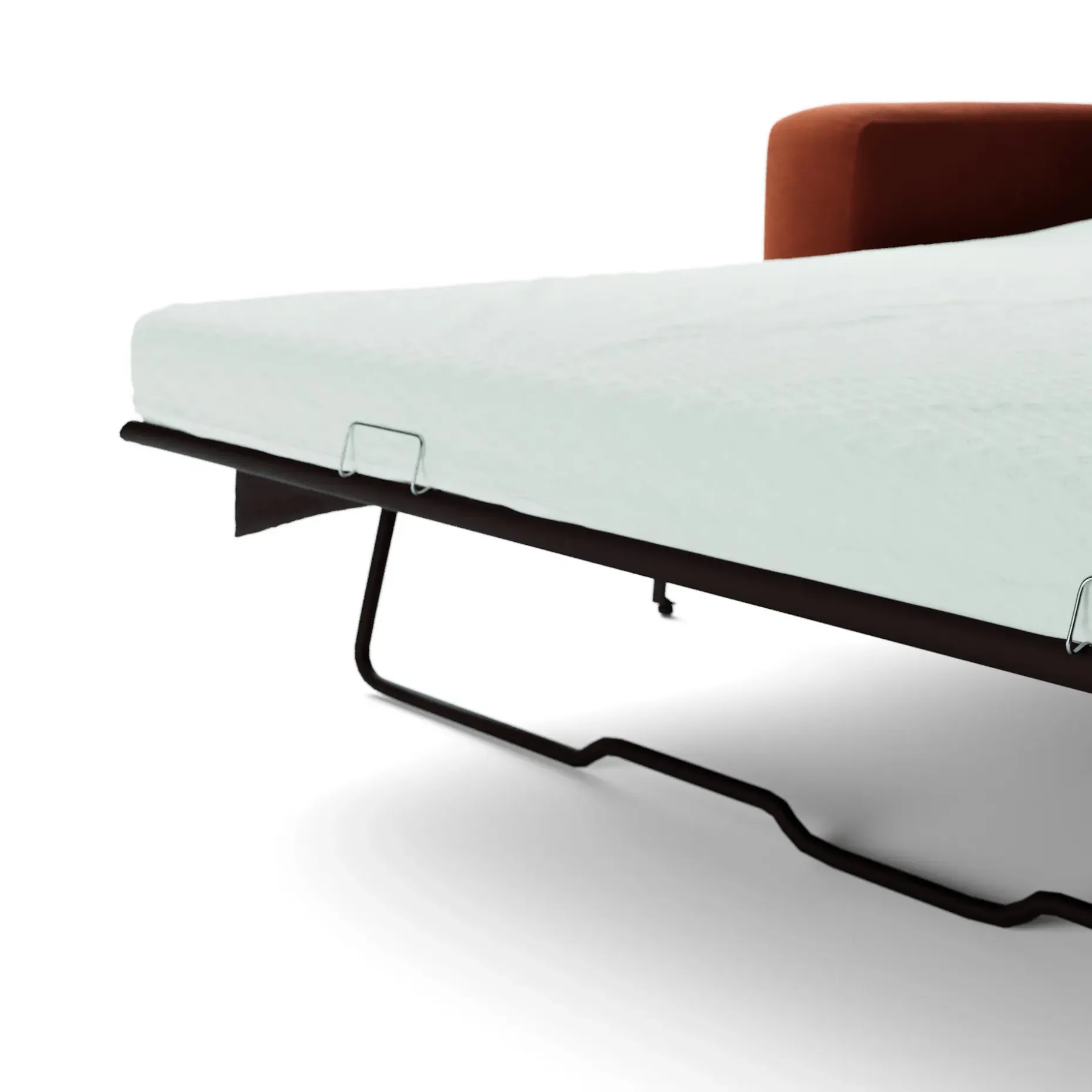 Riley 84" Velvet Sofa Bed - Hale Rust