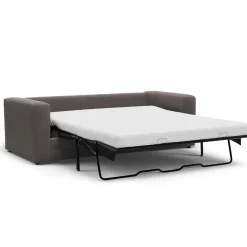 Riley 84" Velvet Sofa Bed - Hale Warm Gray