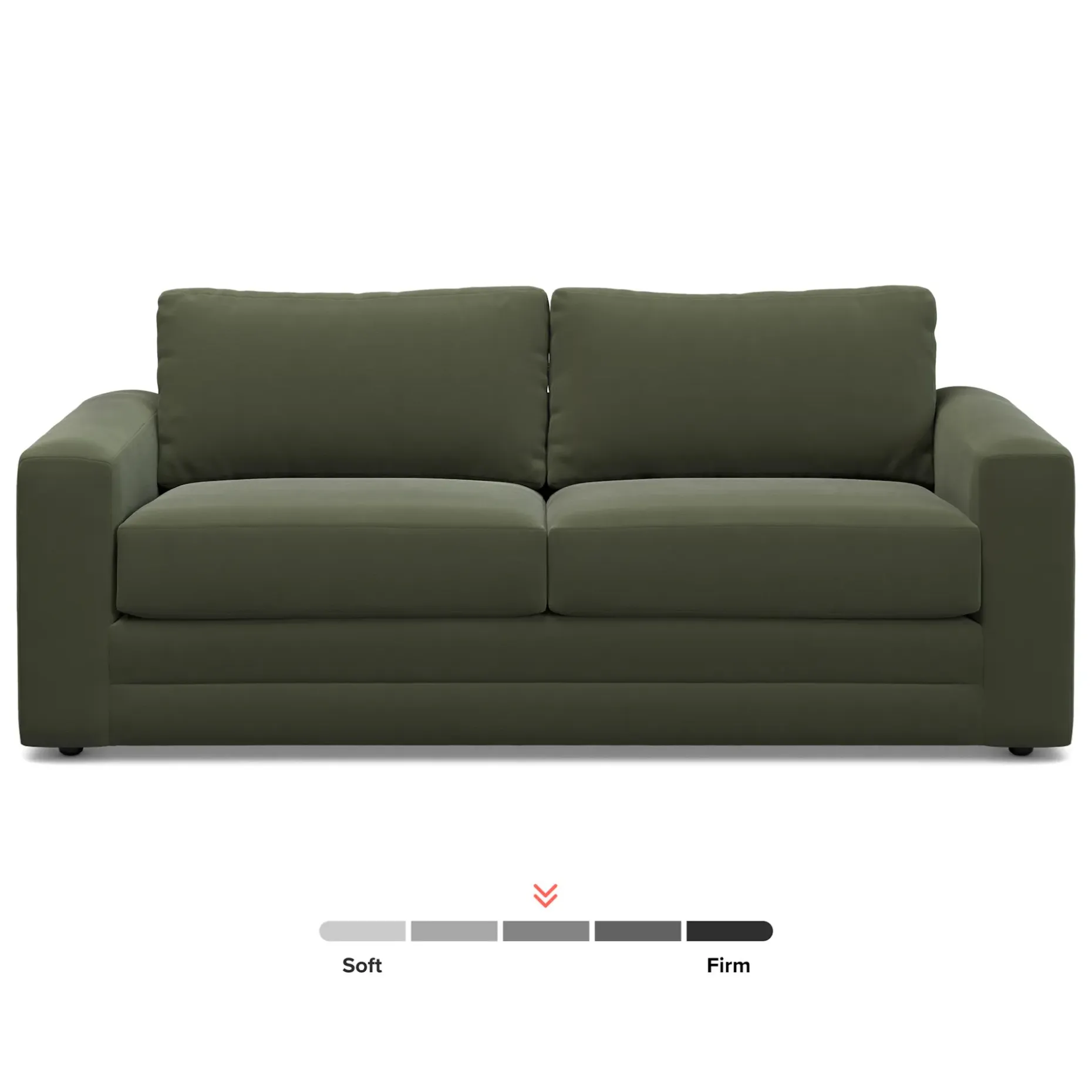 Riley 84" Velvet Sofa - Hale Fir Green