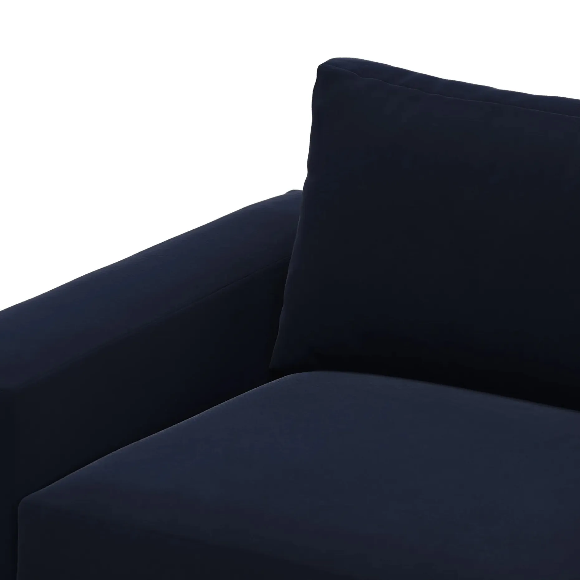 Riley 84" Velvet Sofa - Hale Ink