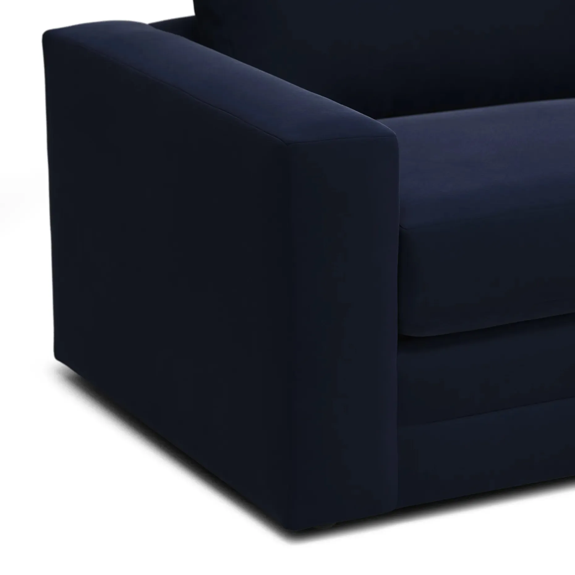 Riley 84" Velvet Sofa - Hale Ink