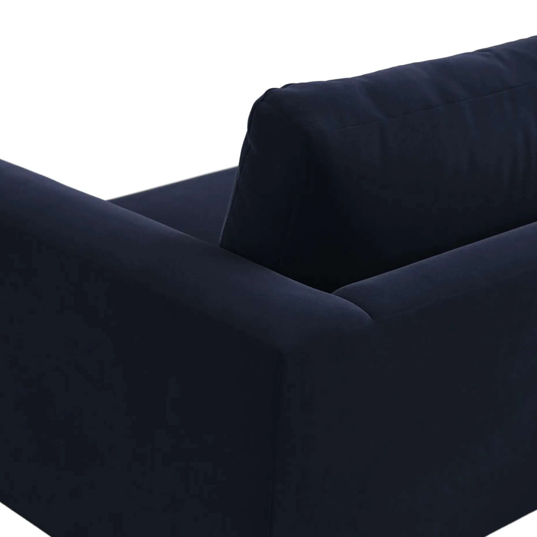 Riley 84" Velvet Sofa - Hale Ink