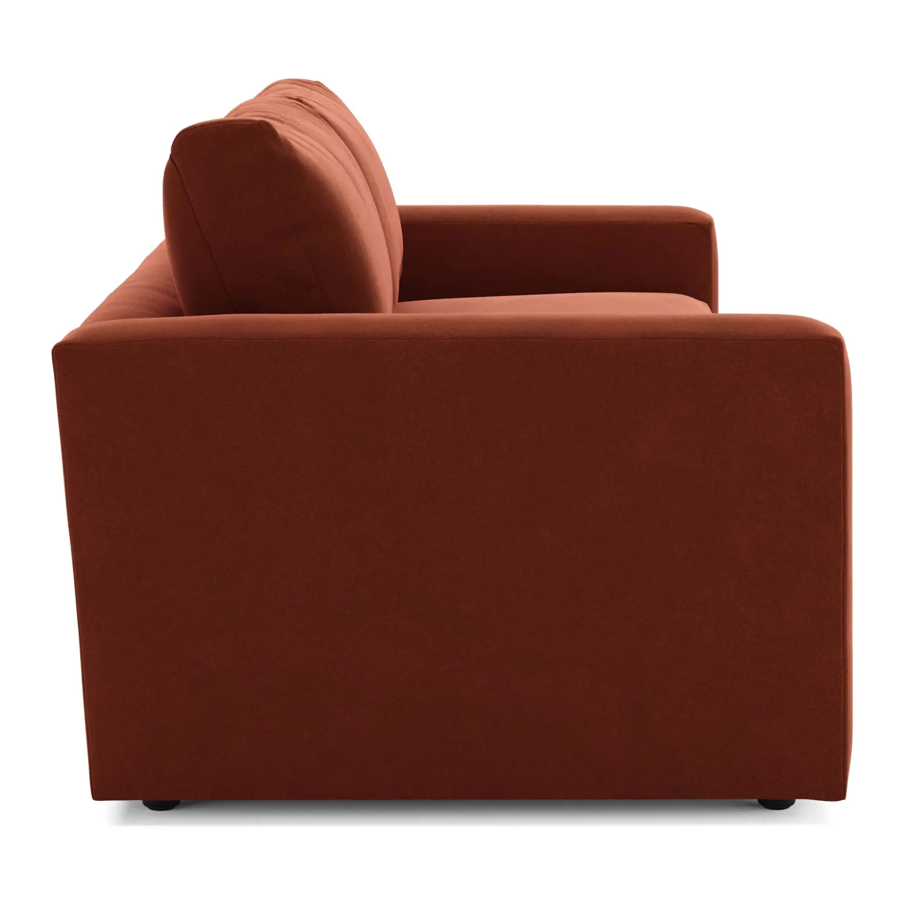 Riley 84" Velvet Sofa - Hale Rust