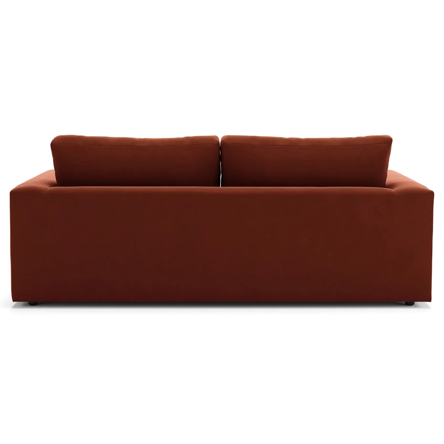 Riley 84" Velvet Sofa - Hale Rust
