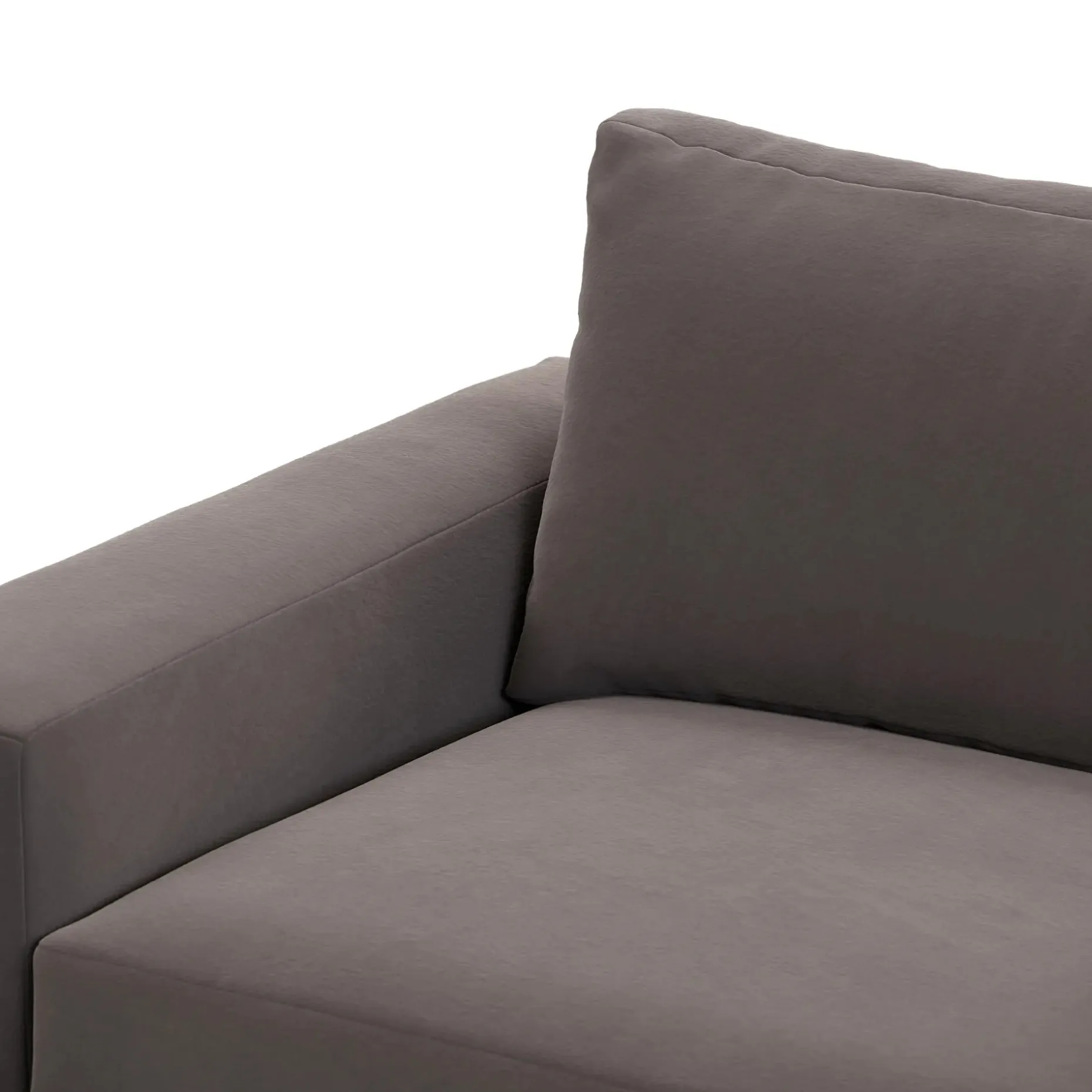 Riley 84" Velvet Sofa - Hale Warm Gray